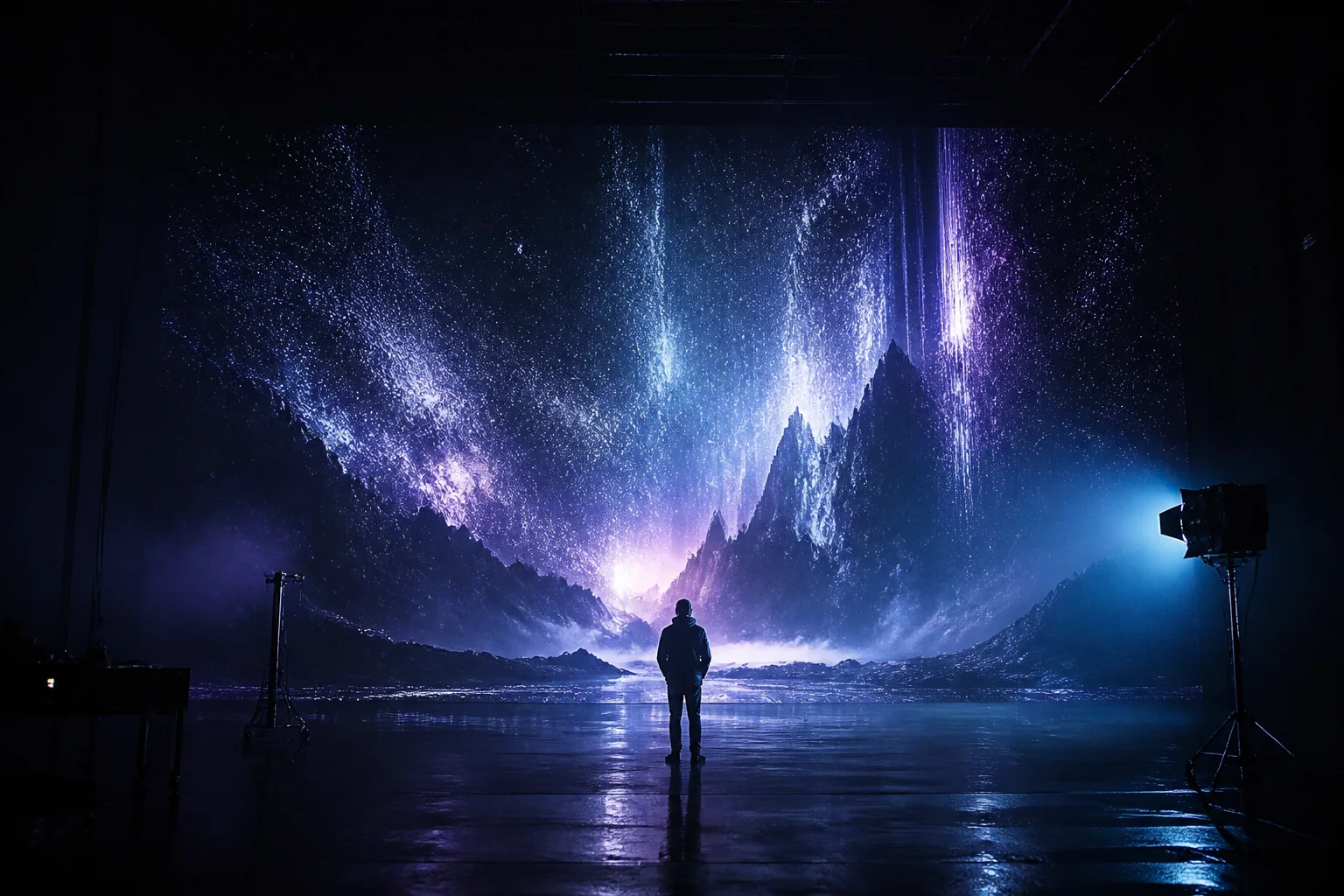 Boehler.ai Concept Visual einer menschlich geführten, KI-gestützten Filmproduktion